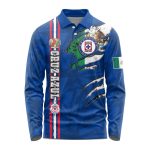 LIGA MX Cruz Azul Special Long Sleeve Polo Design Kits Gift for Men Women 3d Printed Hoodie