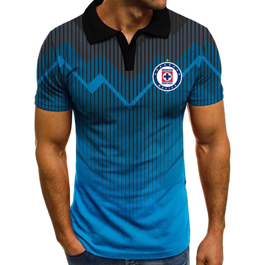 Liga MX Cruz Azul | Specialized Specialized Polo With Multi Color Gift for Men Women Liga MX Cruz Azul | Specialized Specialized Polo With Multi Color Gift for Men Women