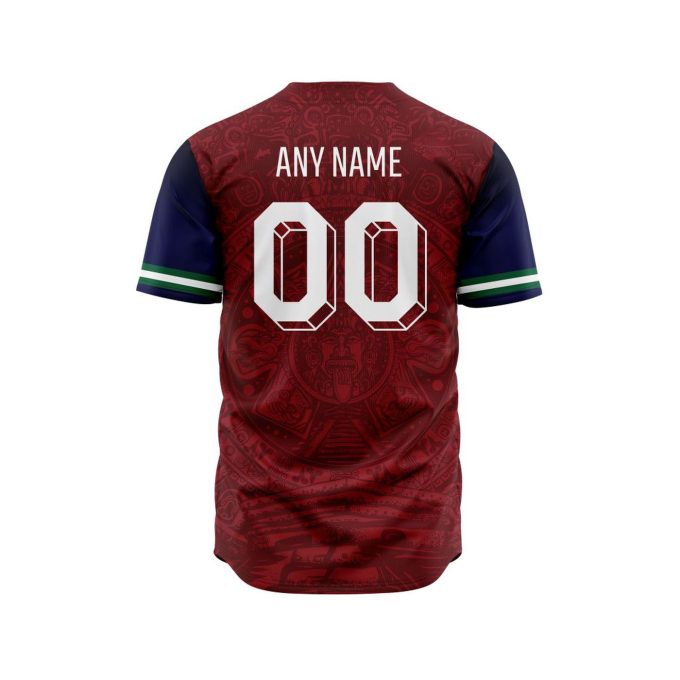 LIGA MX Deportivo Toluca Special Aztec Design Baseball Jersey Gift for Men Women