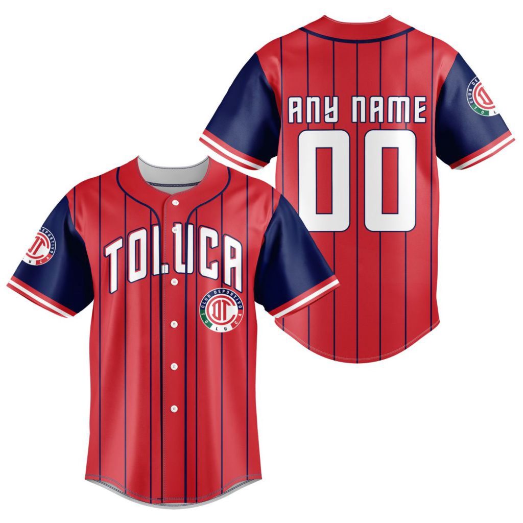 LIGA MX Deportivo Toluca Special Baseball Jersey Gift for Men Women LIGA MX Deportivo Toluca Special Baseball Jersey Gift for Men Women