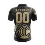 LIGA MX Deportivo Toluca Special Black And Gold Design Polo