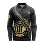 LIGA MX Deportivo Toluca Special Black And Gold Long Sleeve Polo Design Gift for Men Women
