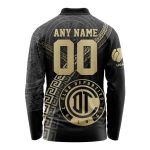 LIGA MX Deportivo Toluca Special Black And Gold Long Sleeve Polo Design Gift for Men Women