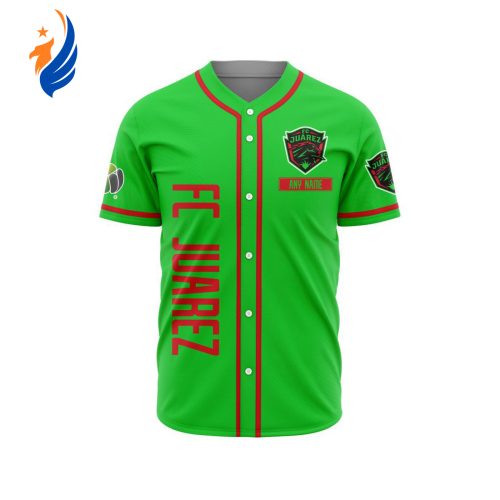 LIGA MX FC Juarez Personalized Name Baseball Jersey Gift for Men Women