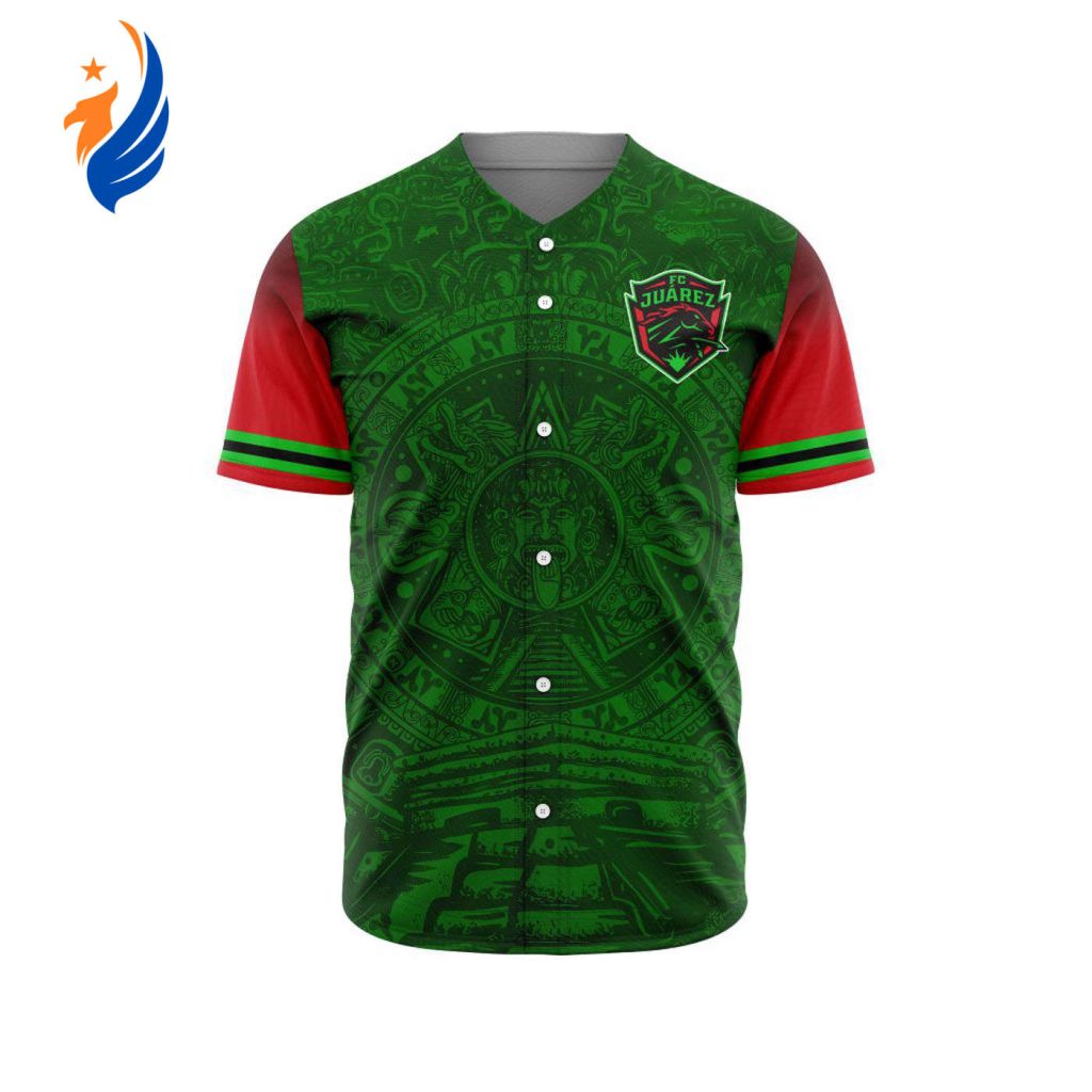 LIGA MX FC Juarez Special Aztec Design Baseball Jersey Gift for Men Women LIGA MX FC Juarez Special Aztec Design Baseball Jersey Gift for Men Women
