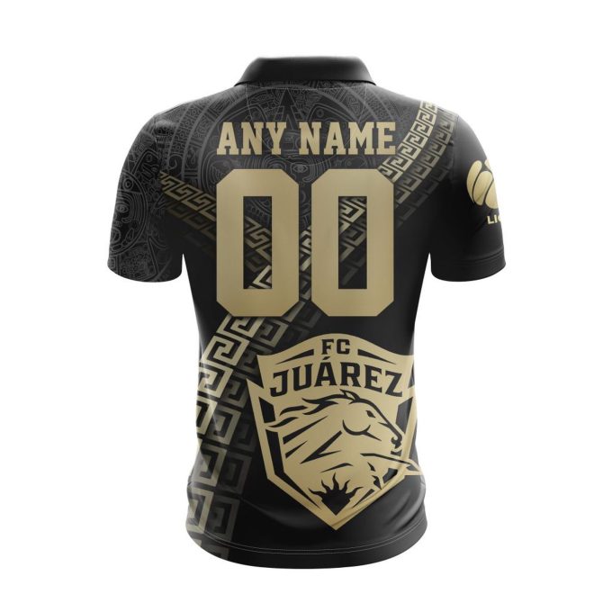 LIGA MX FC Juarez Special Black And Gold Design Polo