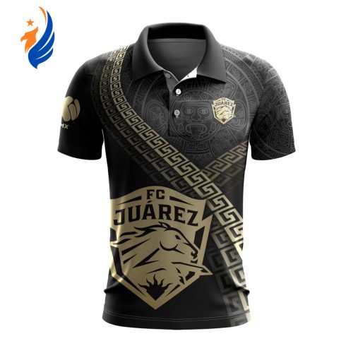 LIGA MX FC Juarez Special Black And Gold Design Polo