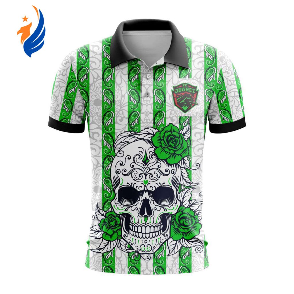 LIGA MX FC Juarez Special Dia De Muertos Design Polo Gift for Men Women LIGA MX FC Juarez Special Dia De Muertos Design Polo Gift for Men Women