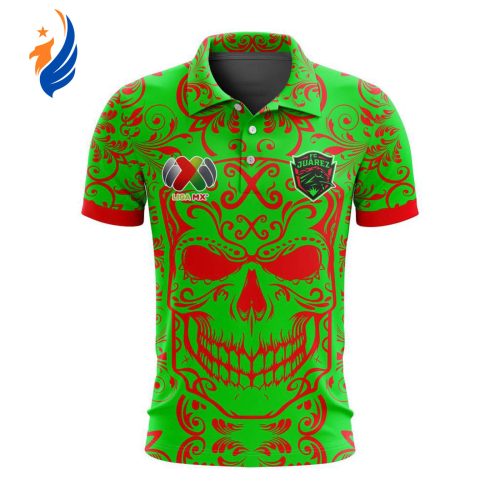 LIGA MX FC Juarez Special Dia De Muertos Design Polo Gift for Men Women LIGA MX FC Juarez Special Dia De Muertos Design Polo Gift for Men Women