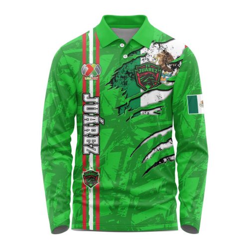 LIGA MX FC Juarez Special Long Sleeve Polo Design Kits Gift for Men Women 3d Printed Hoodie