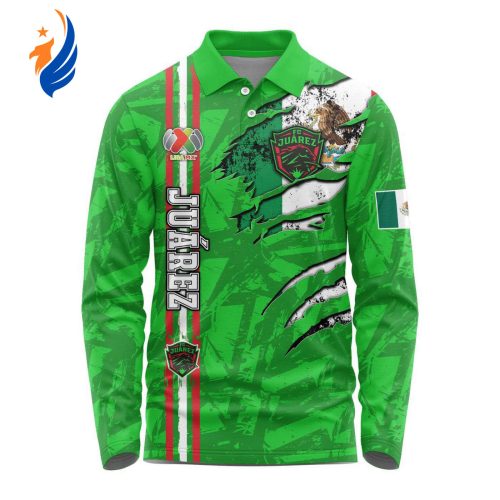 LIGA MX FC Juarez Special Long Sleeve Polo Design Kits Gift for Men Women 3d Printed Hoodie