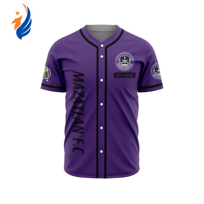 LIGA MX Mazatlan F.C Personalized Name Baseball Jersey Gift for Men Women LIGA MX Mazatlan F.C Personalized Name Baseball Jersey Gift for Men Women