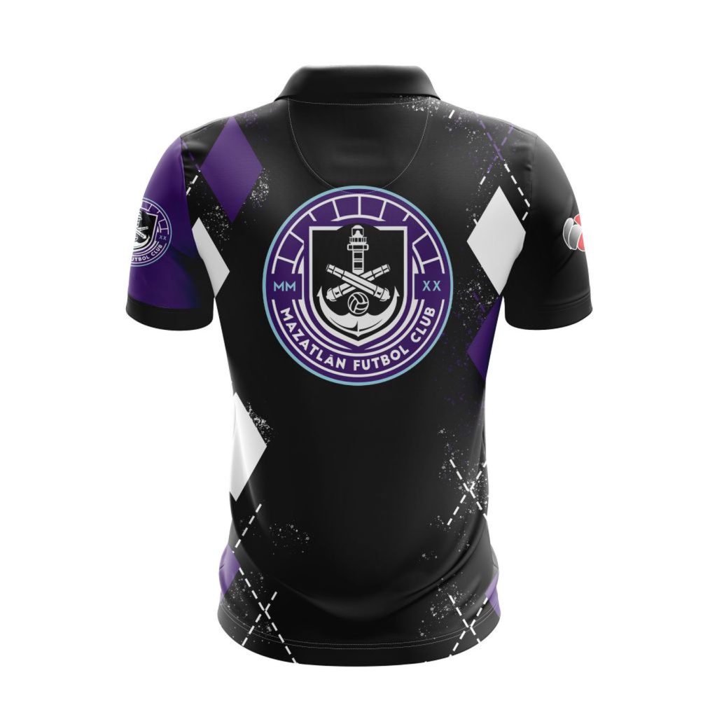 LIGA MX Mazatlan F.C Personalized Name Polo Design Gift for Men Women LIGA MX Mazatlan F.C Personalized Name Polo Design Gift for Men Women