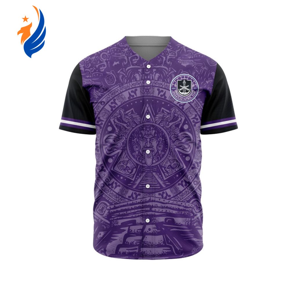 LIGA MX Mazatlan F.C Special Aztec Design Baseball Jersey Gift for Men Women LIGA MX Mazatlan F.C Special Aztec Design Baseball Jersey Gift for Men Women