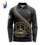 LIGA MX Mazatlan F.C Special Black And Gold Long Sleeve Polo Design Gift for Men Women LIGA MX Mazatlan F.C Special Black And Gold Long Sleeve Polo Design Gift for Men Women