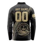 LIGA MX Mazatlan F.C Special Black And Gold Long Sleeve Polo Design Gift for Men Women LIGA MX Mazatlan F.C Special Black And Gold Long Sleeve Polo Design Gift for Men Women