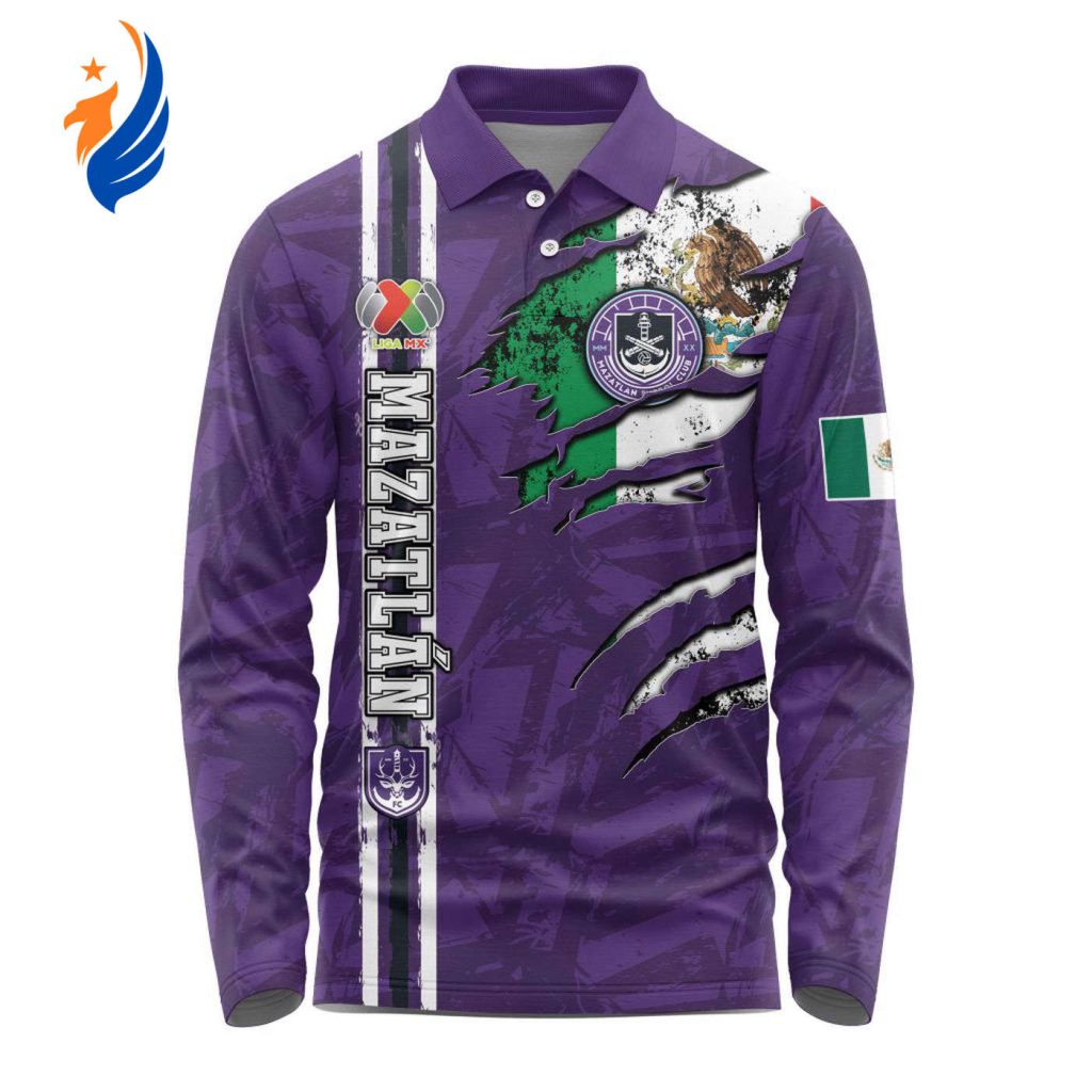 LIGA MX Mazatlan F.C Special Long Sleeve Polo Design Kits Gift for Men Women 3d Printed Hoodie LIGA MX Mazatlan F.C Special Long Sleeve Polo Design Kits Gift for Men Women 3d Printed Hoodie