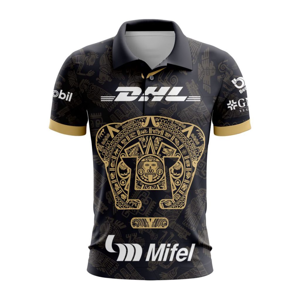 LIGA MX Pumas UNAM 2023 – 2024 Away Aztec Polo LIGA MX Pumas UNAM 2023 – 2024 Away Aztec Polo