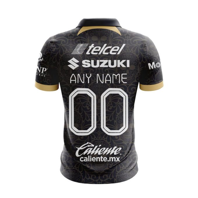 LIGA MX Pumas UNAM 2023 – 2024 Away Dia De Muertos Design Polo