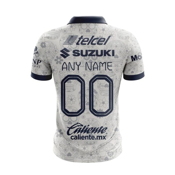 LIGA MX Pumas UNAM 2023 – 2024 Home Dia De Muertos Design Polo