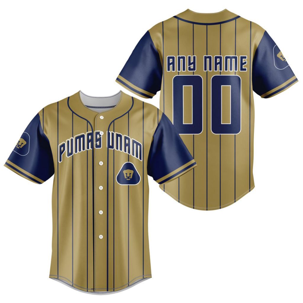 LIGA MX Pumas UNAM Special Baseball Jersey Gift for Men Women LIGA MX Pumas UNAM Special Baseball Jersey Gift for Men Women