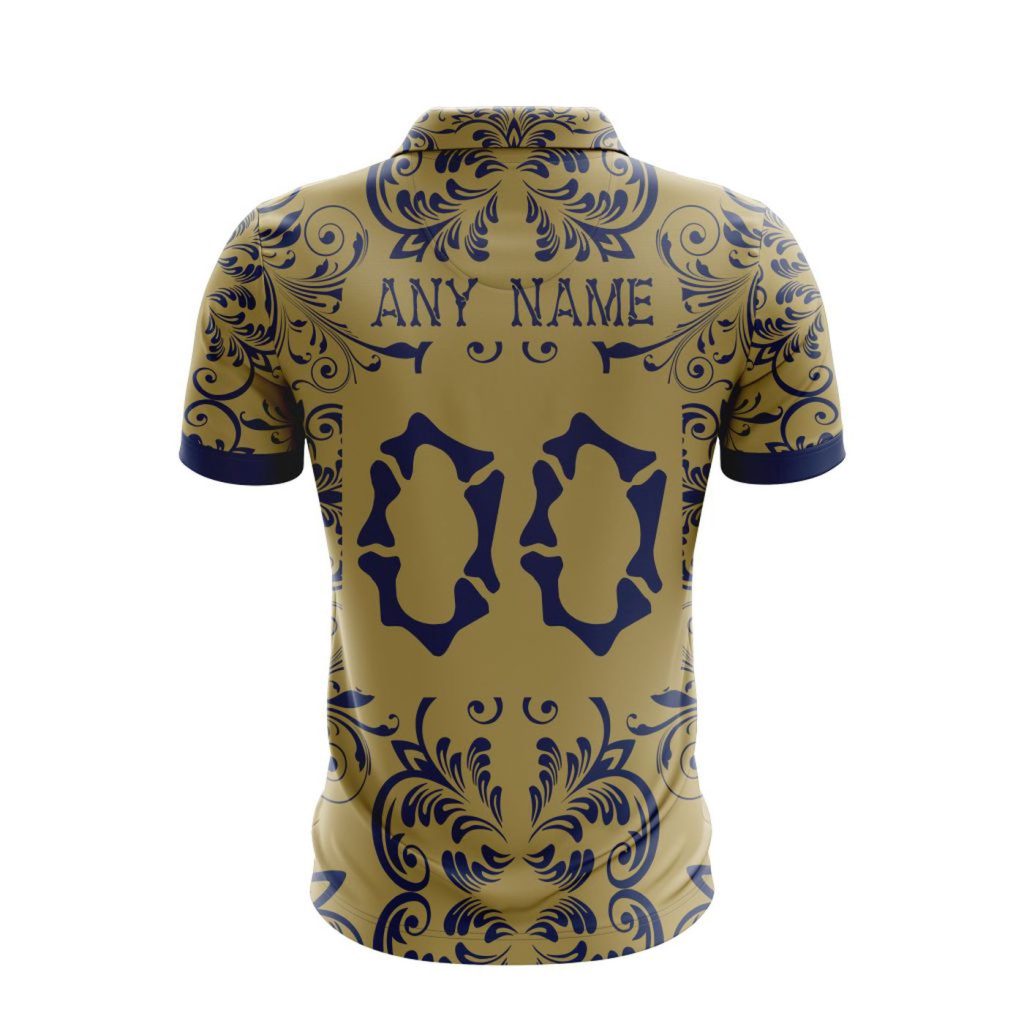 LIGA MX Pumas UNAM Special Dia De Muertos Design Polo Gift for Men Women LIGA MX Pumas UNAM Special Dia De Muertos Design Polo Gift for Men Women