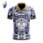 LIGA MX Pumas UNAM Special Dia De Muertos Design Polo Gift for Men Women LIGA MX Pumas UNAM Special Dia De Muertos Design Polo Gift for Men Women