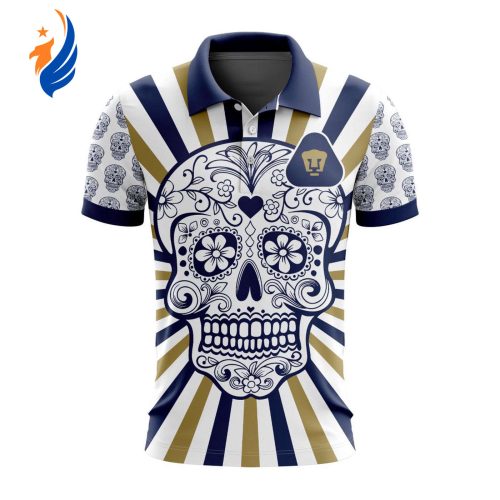 LIGA MX Pumas UNAM Special Dia De Muertos Design Polo Gift for Men Women