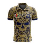 LIGA MX Pumas UNAM Special Dia De Muertos Design Polo Gift for Men Women LIGA MX Pumas UNAM Special Dia De Muertos Design Polo Gift for Men Women
