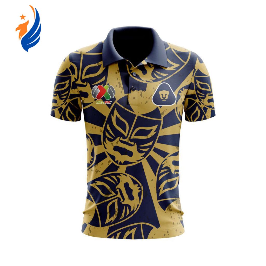 LIGA MX Pumas UNAM Special Lucha Libre Design Polo Gift for Men Women LIGA MX Pumas UNAM Special Lucha Libre Design Polo Gift for Men Women