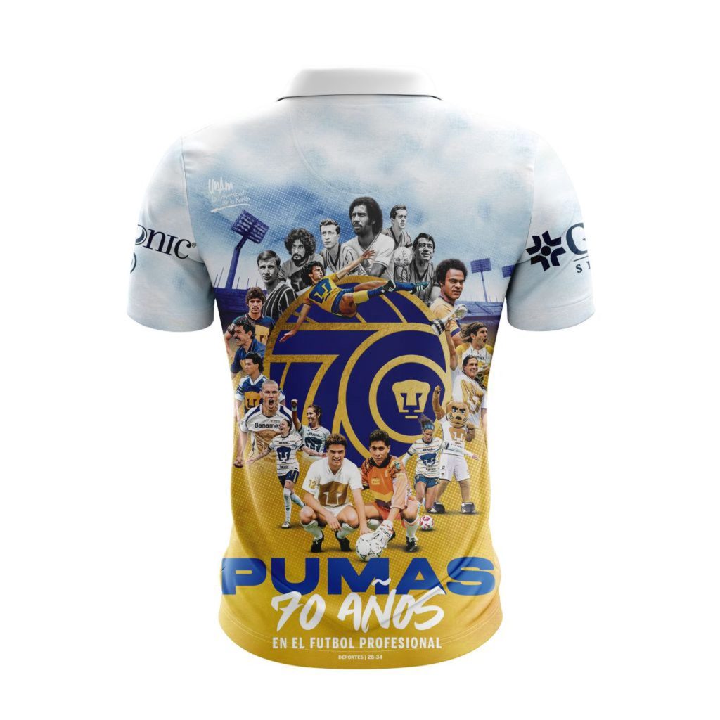 LIGA MX Pumas UNAM Speical 70th Anniversary Design Polo LIGA MX Pumas UNAM Speical 70th Anniversary Design Polo