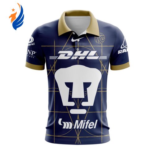 LIGA MX Pumas UNAM Speical Away Polo With 70th Anniversary Logo