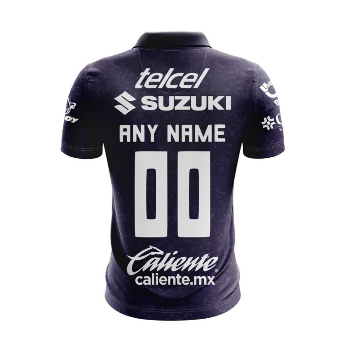 LIGA MX Pumas UNAM Speical Third Polo With 70th Anniversary Logo