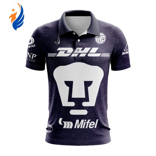 LIGA MX Pumas UNAM Speical Third Polo With 70th Anniversary Logo