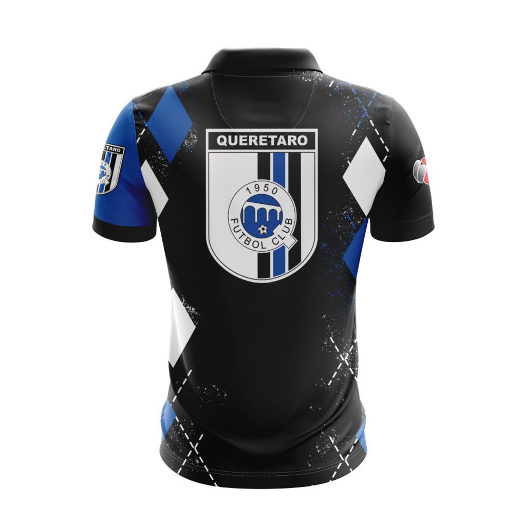 LIGA MX Queretaro F.C Personalized Name Polo Design Gift for Men Women LIGA MX Queretaro F.C Personalized Name Polo Design Gift for Men Women