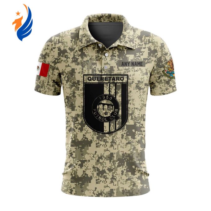 LIGA MX Queretaro F.C Special Camo Design Polo Gift for Men Women LIGA MX Queretaro F.C Special Camo Design Polo Gift for Men Women
