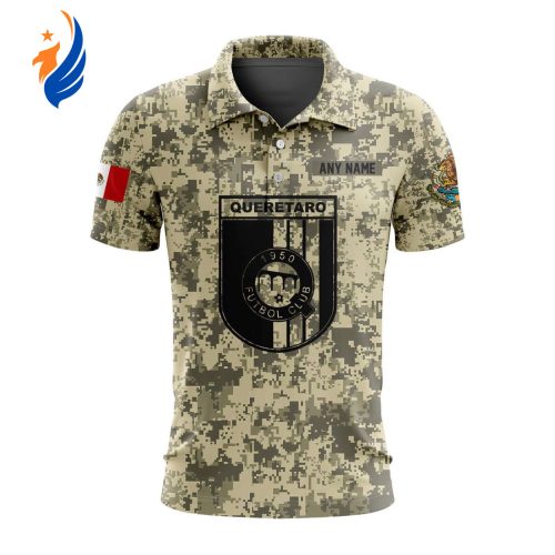 LIGA MX Chivas Guadalajara 200th Anniversary Special Blue Polo LIGA MX Queretaro F.C Special Camo Design Polo Gift for Men Women