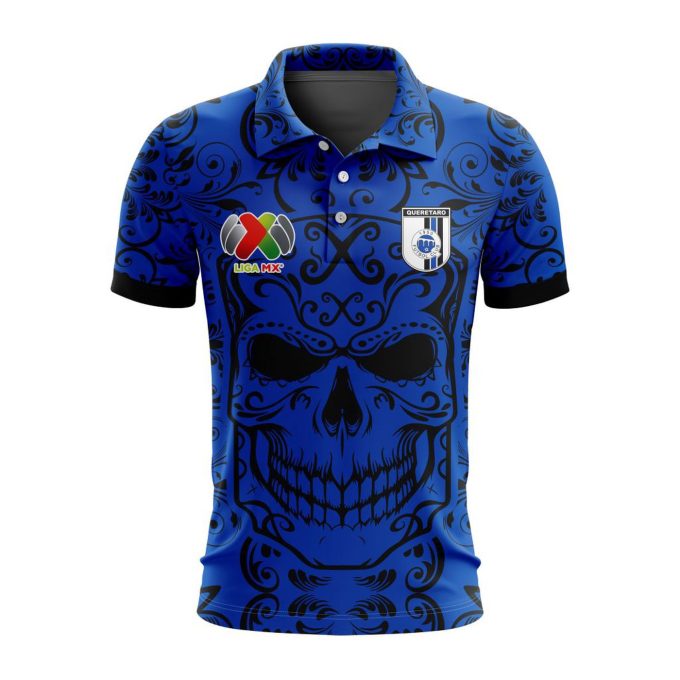 LIGA MX Queretaro F.C Special Dia De Muertos Design Polo Gift for Men Women