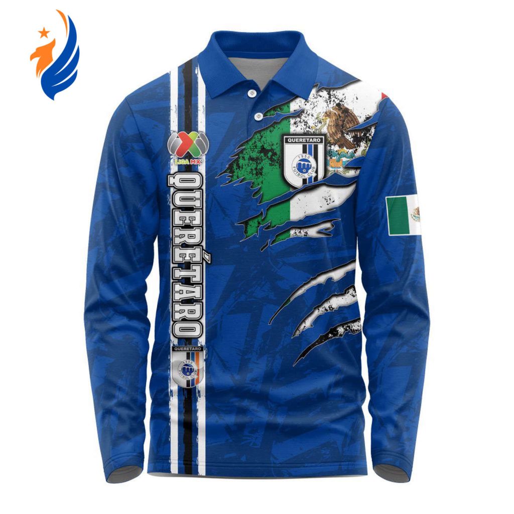 LIGA MX Queretaro F.C Special Long Sleeve Polo Design Kits Gift for Men Women 3d Printed Hoodie LIGA MX Queretaro F.C Special Long Sleeve Polo Design Kits Gift for Men Women 3d Printed Hoodie