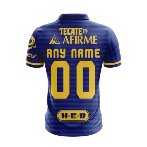 LIGA MX Tigres UANL 2023 – 2024 Away Kits Polo 3d Printed Hoodie