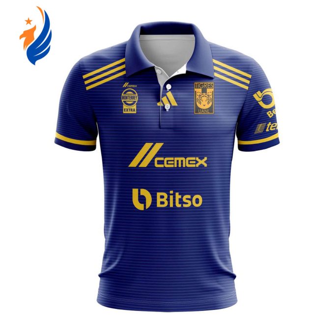 LIGA MX Tigres UANL 2023 – 2024 Away Kits Polo 3d Printed Hoodie LIGA MX Tigres UANL 2023 – 2024 Away Kits Polo 3d Printed Hoodie