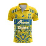 LIGA MX Tigres UANL 2023-2024 Home Aztec Design Polo