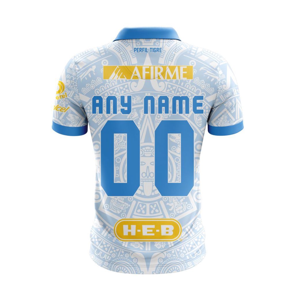 LIGA MX Tigres UANL 2023-2024 Third Aztec Design Polo LIGA MX Tigres UANL 2023-2024 Third Aztec Design Polo