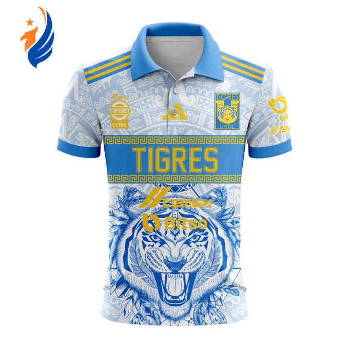 LIGA MX Tigres UANL 2023-2024 Third Aztec Design Polo