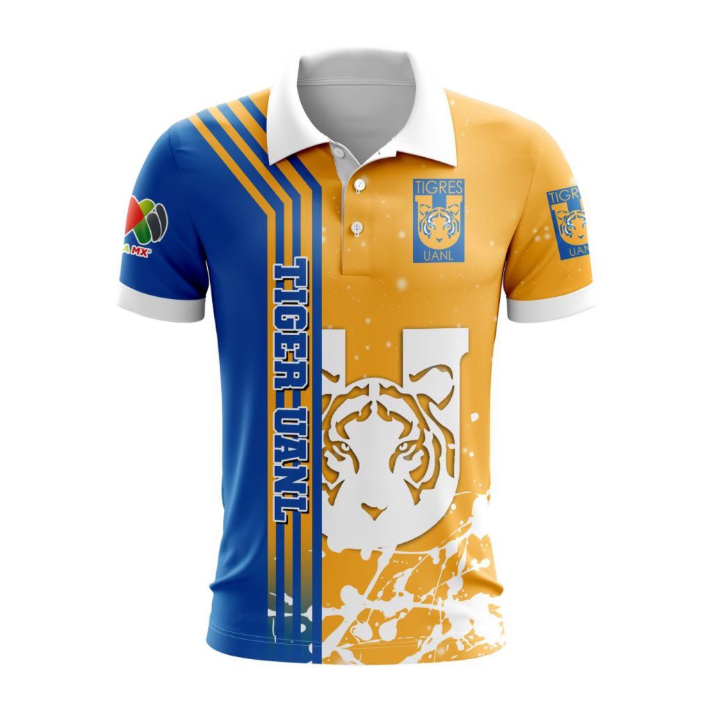 LIGA MX Tigres UANL New Design Polo For Fan Gift for Men Women LIGA MX Tigres UANL New Design Polo For Fan Gift for Men Women