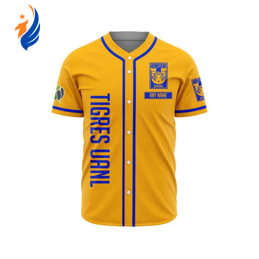 LIGA MX Tigres UANL Personalized Name Baseball Jersey Gift for Men Women LIGA MX Tigres UANL Personalized Name Baseball Jersey Gift for Men Women