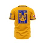 LIGA MX Tigres UANL Personalized Name Baseball Jersey Gift for Men Women LIGA MX Tigres UANL Personalized Name Baseball Jersey Gift for Men Women