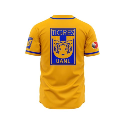 LIGA MX Tigres UANL Personalized Name Baseball Jersey Gift for Men Women