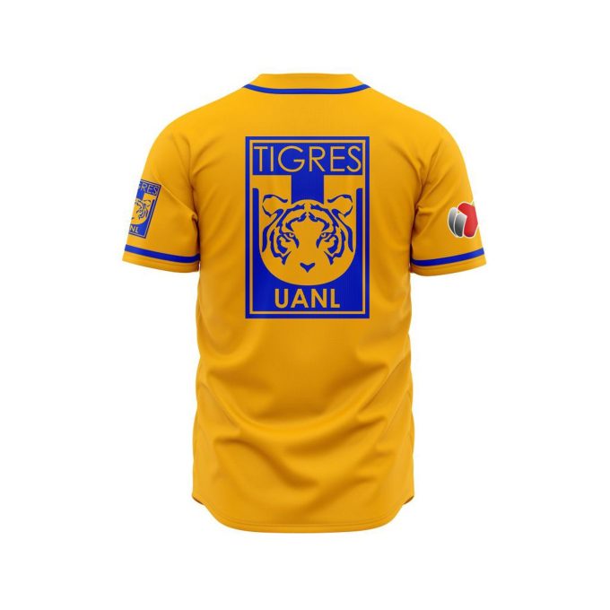 LIGA MX Tigres UANL Personalized Name Baseball Jersey Gift for Men Women