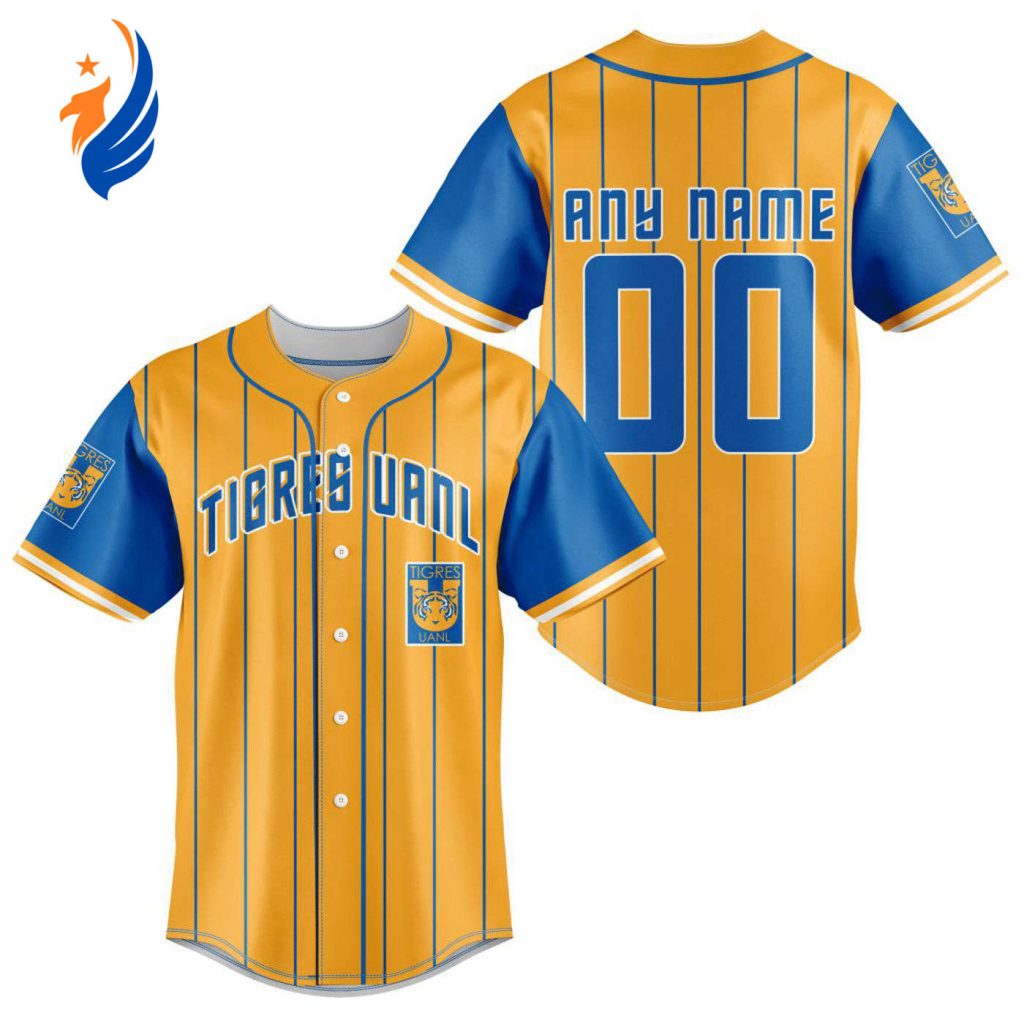 LIGA MX Tigres UANL Special Baseball Jersey Gift for Men Women LIGA MX Tigres UANL Special Baseball Jersey Gift for Men Women